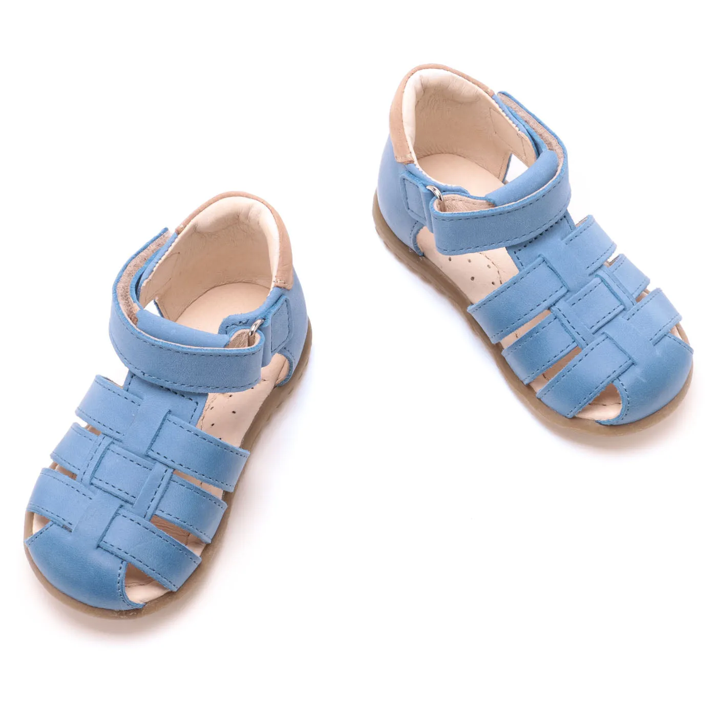 (1078-4) Emel blue closed sandals