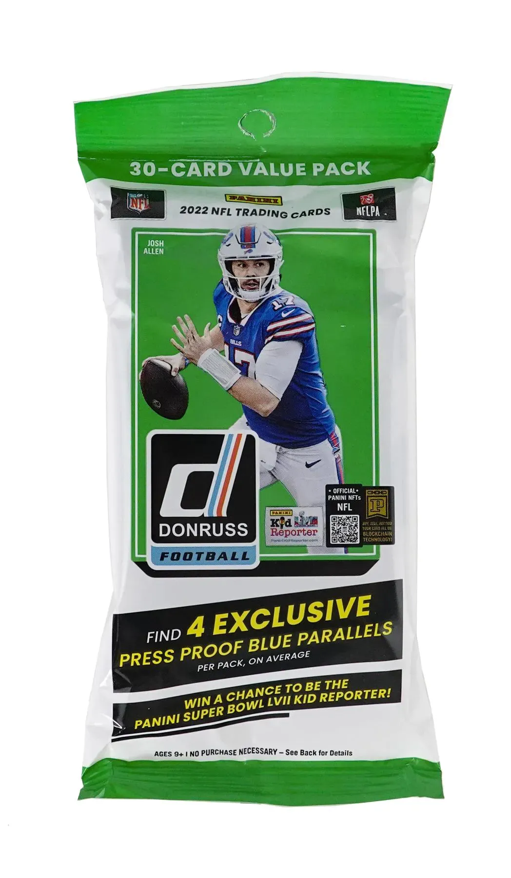 2022 Panini Donruss Football Jumbo Value Pack 30 Cards per Pack