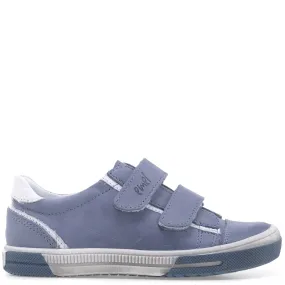 (2066B-1) Low Velcro Trainers Blue