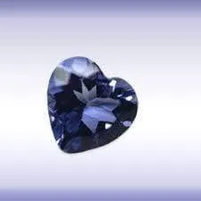 6MM HEART  IOLITE  LOOSE GEMSTONE