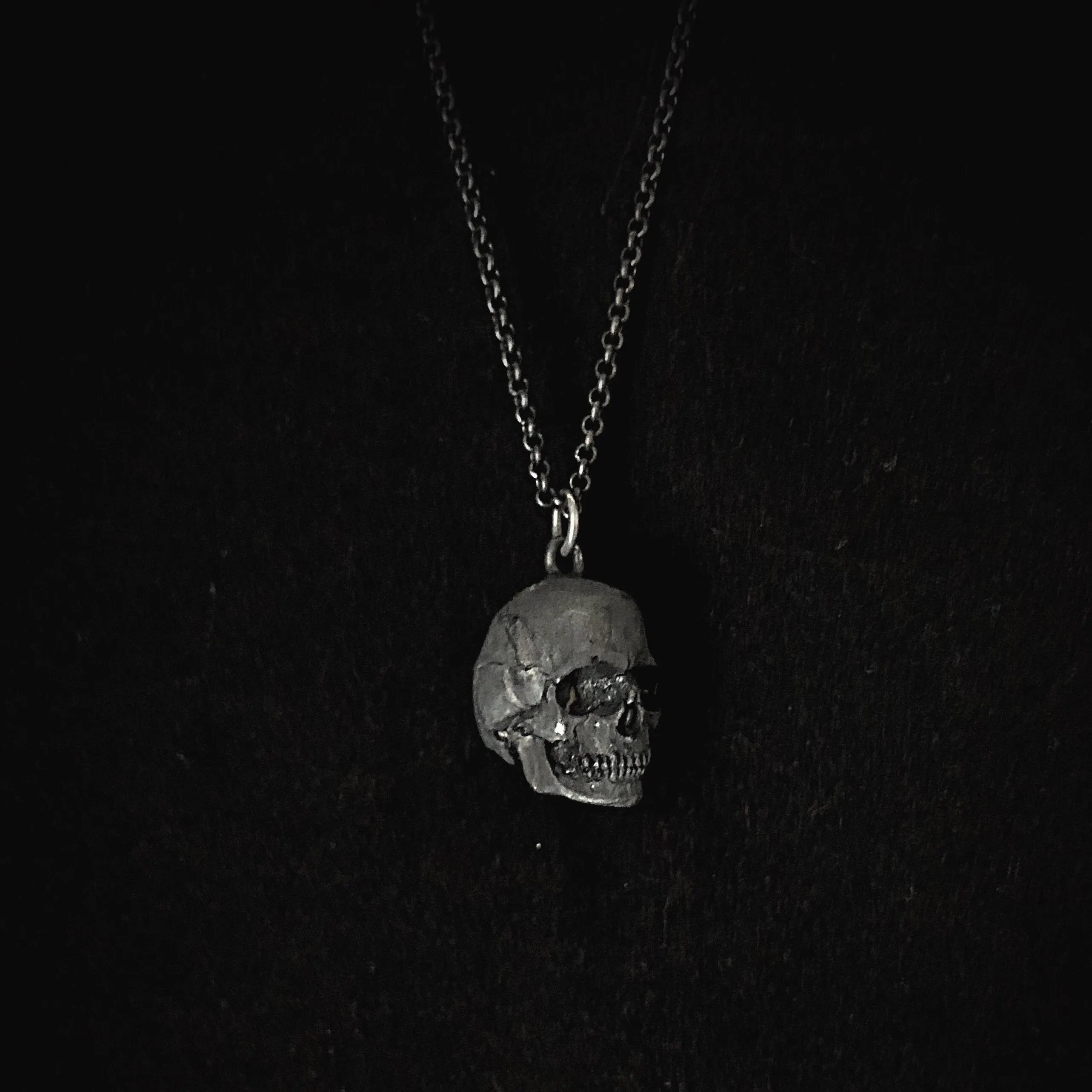 925 Full Skull Necklace