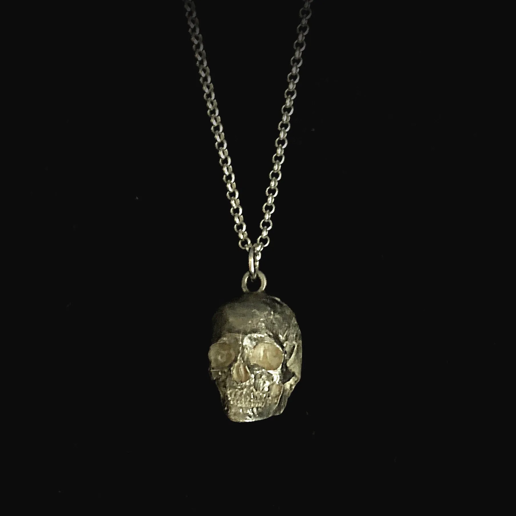 925 Full Skull Necklace