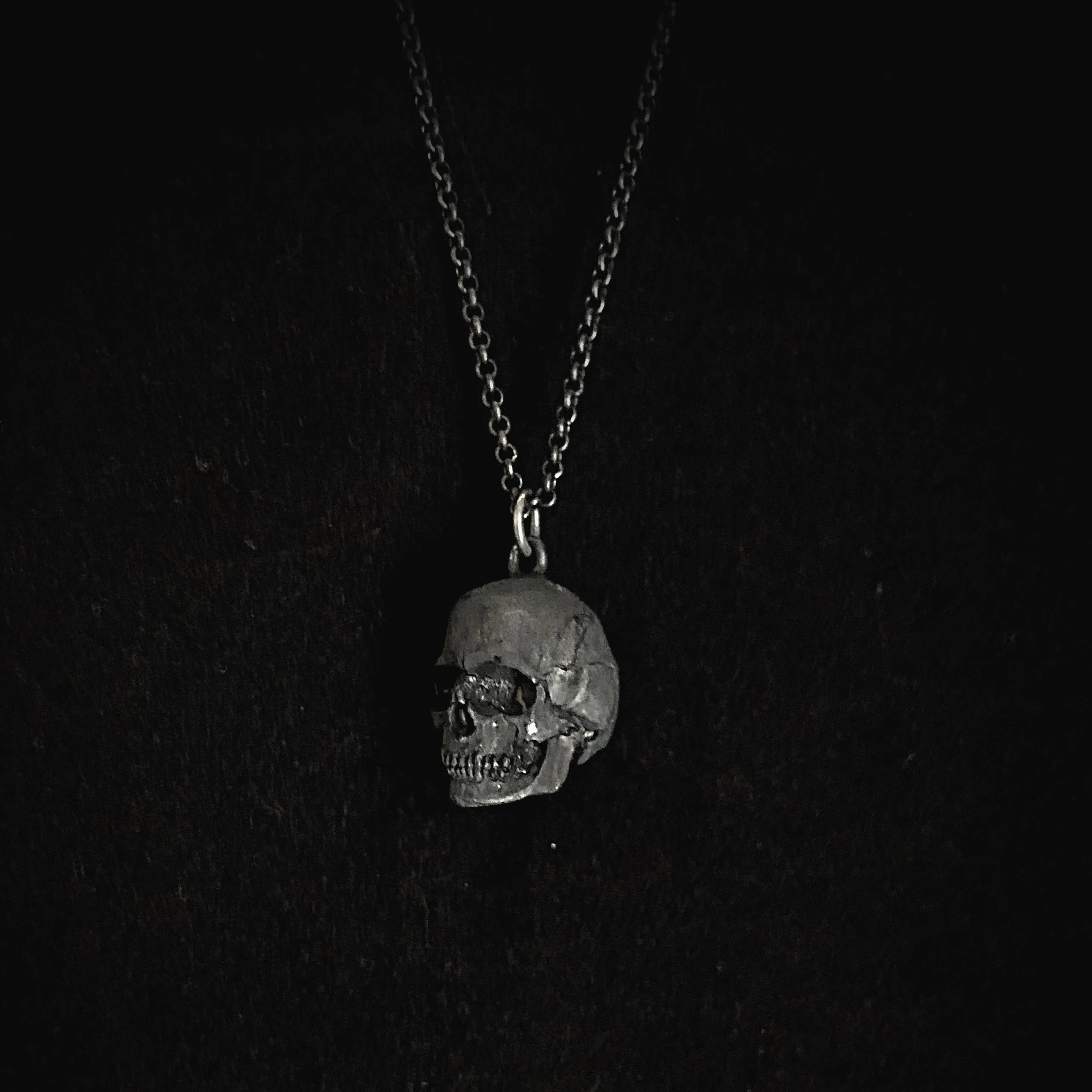 925 Full Skull Necklace