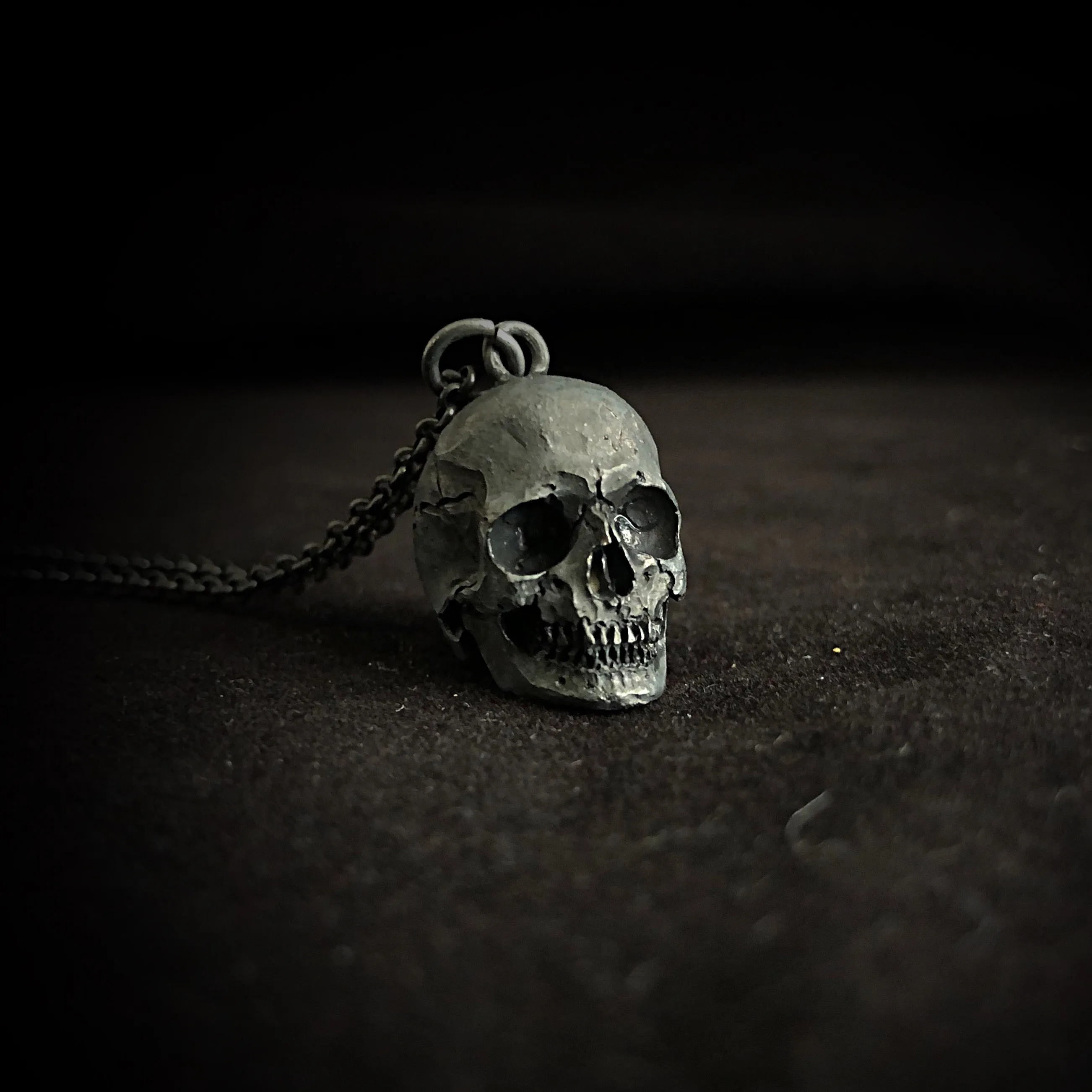 925 Full Skull Necklace