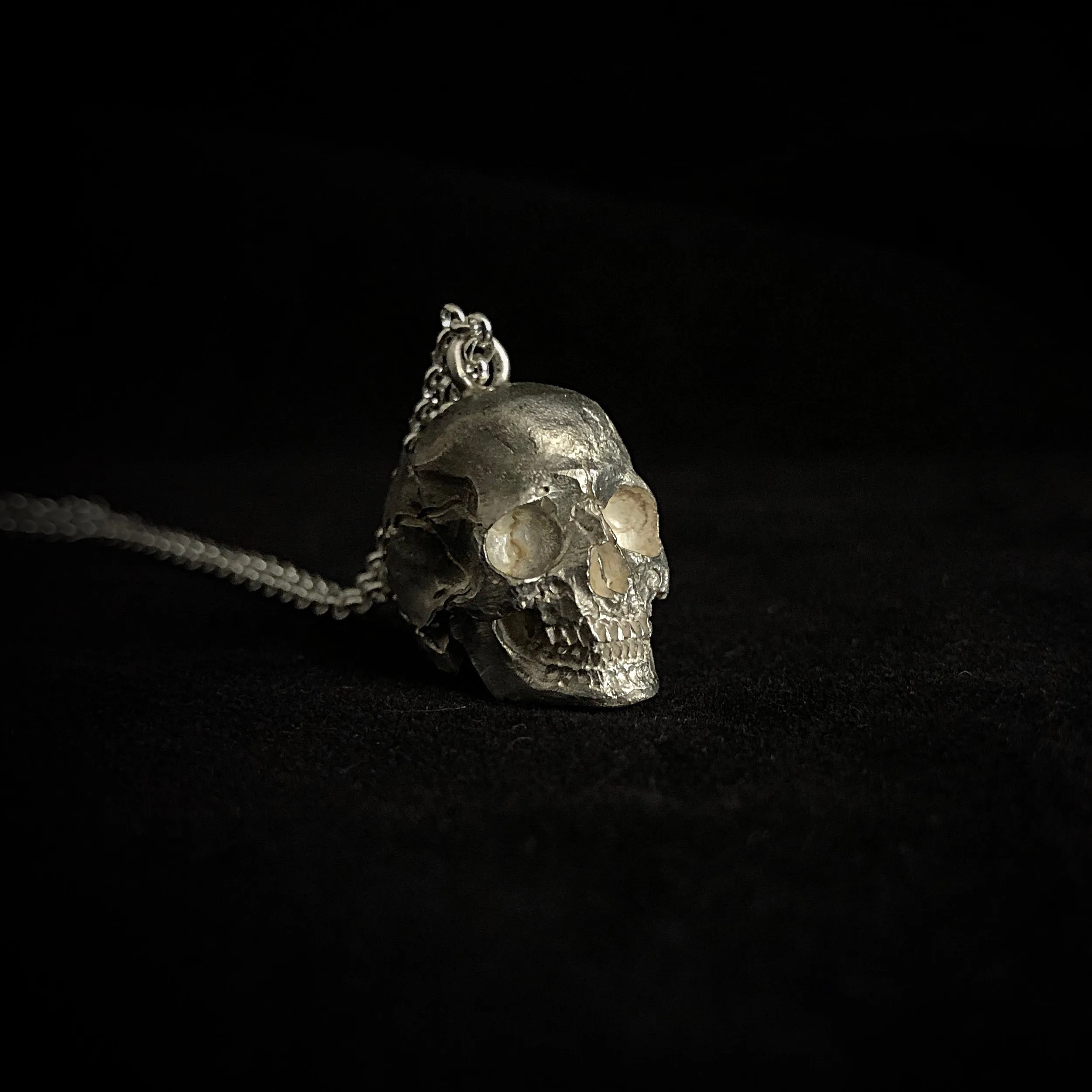 925 Full Skull Necklace