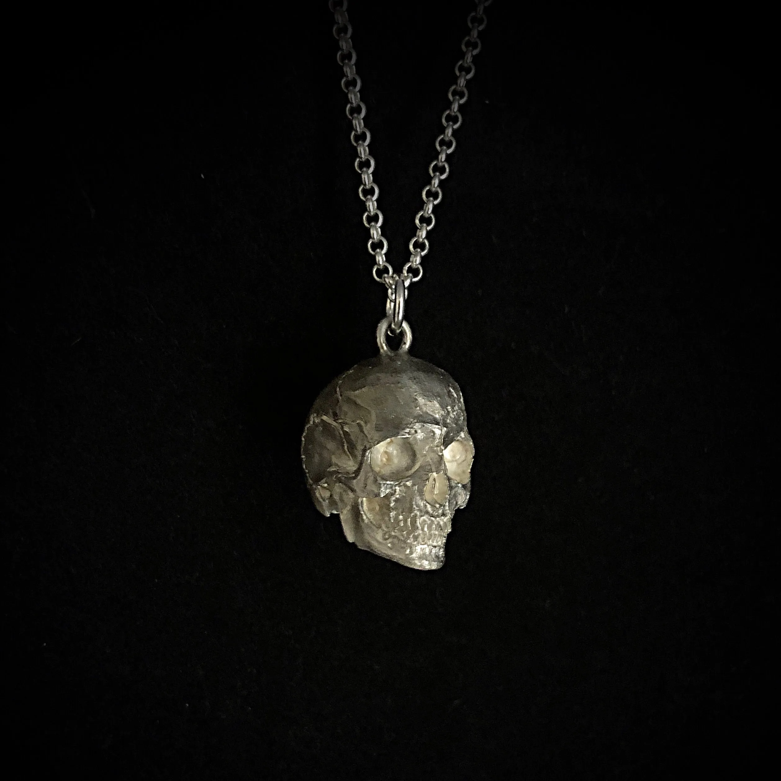 925 Full Skull Necklace