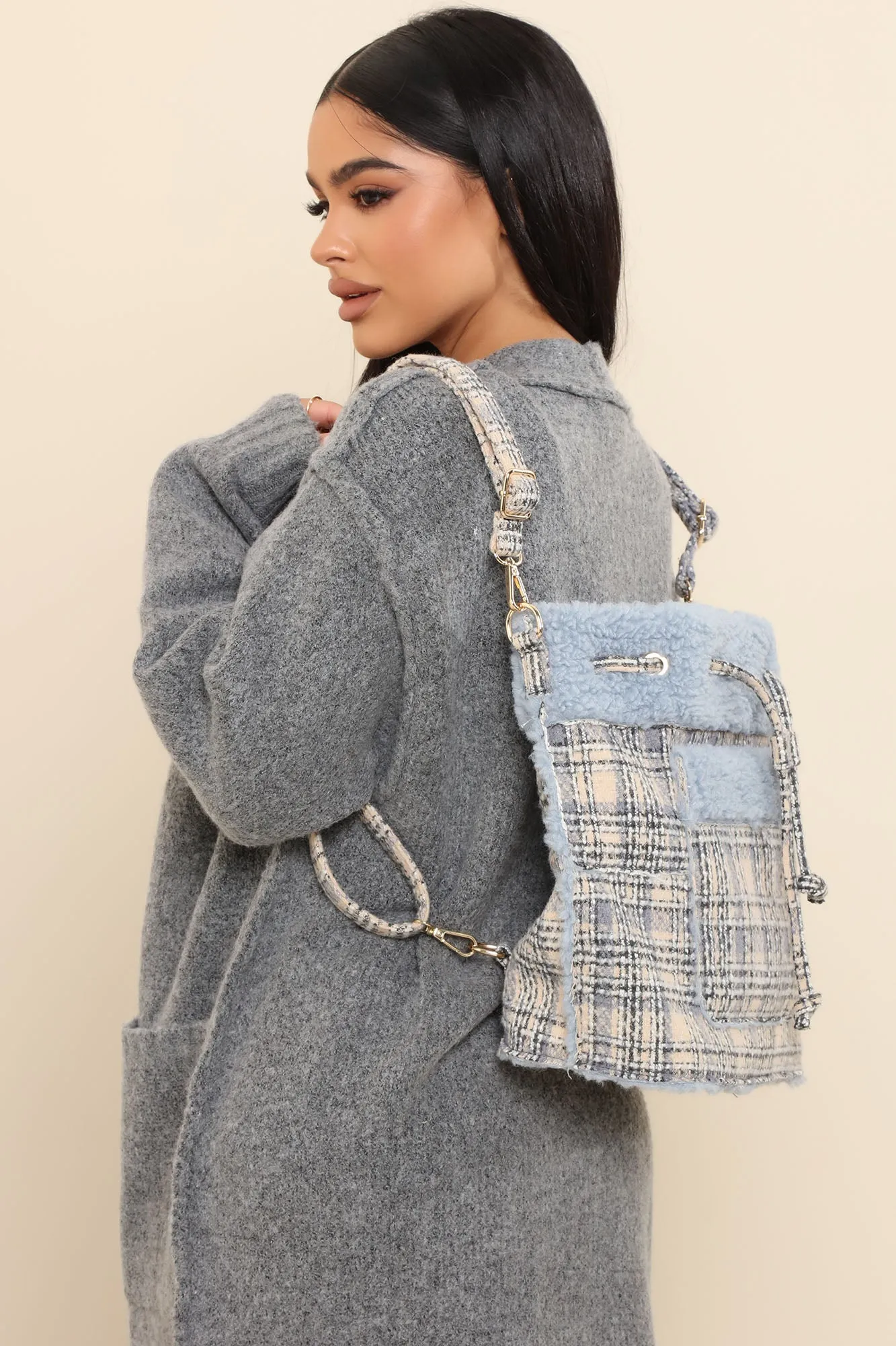 A Cozy Night Backpack - Blue/combo