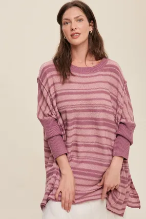 'A Little Chill' Sweater - Plum