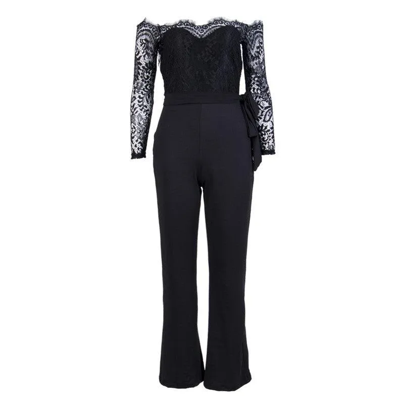 A LITTLE LACE ON TOP JUMPSUIT