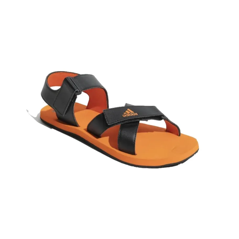 Adidas Men's Hengat M Sandal (Core Black/Semi Impact Orange)