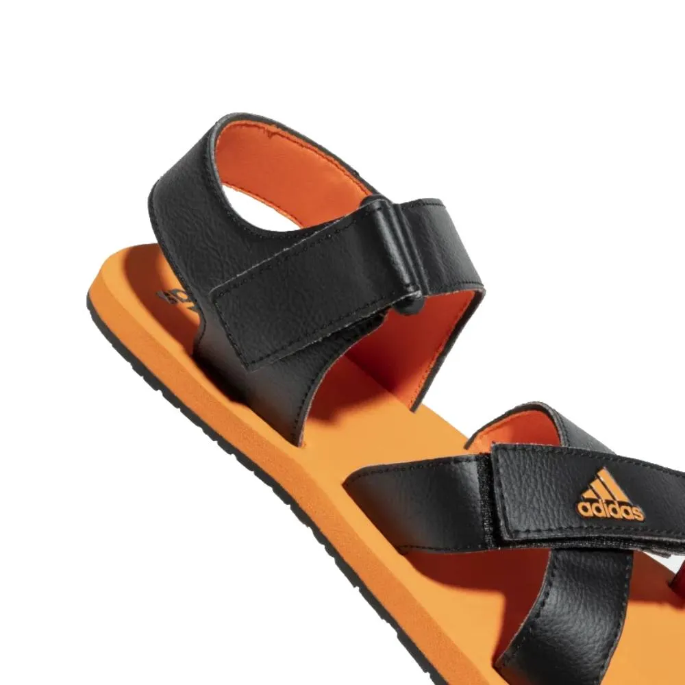 Adidas Men's Hengat M Sandal (Core Black/Semi Impact Orange)