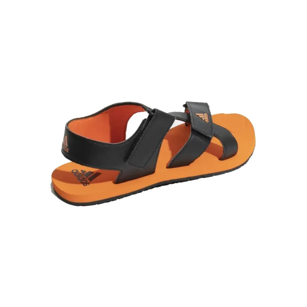 Adidas Men's Hengat M Sandal (Core Black/Semi Impact Orange)