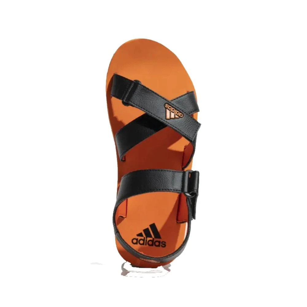 Adidas Men's Hengat M Sandal (Core Black/Semi Impact Orange)