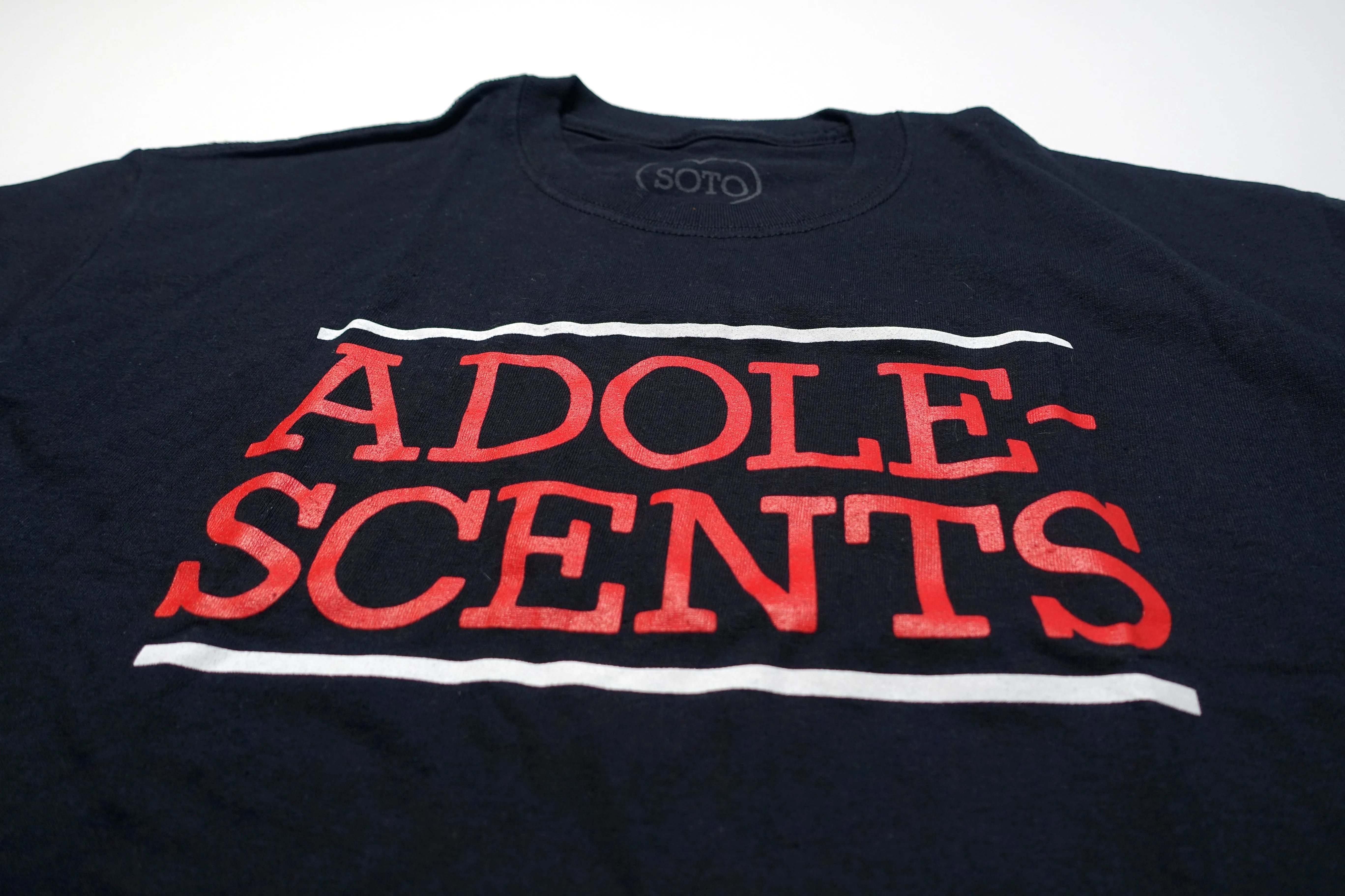 Adolescents - Bars Logo Tour Shirt Size Large (Black)