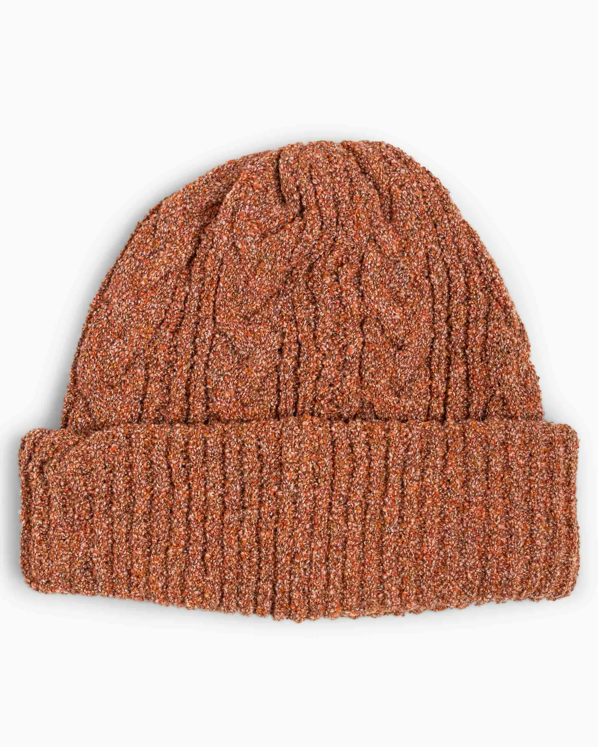 Adsum Cable Knit Beanie Orange Combo