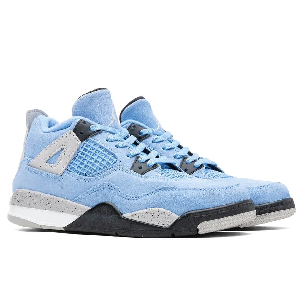 Air Jordan 4 Retro (PS) - University Blue/Tech Grey