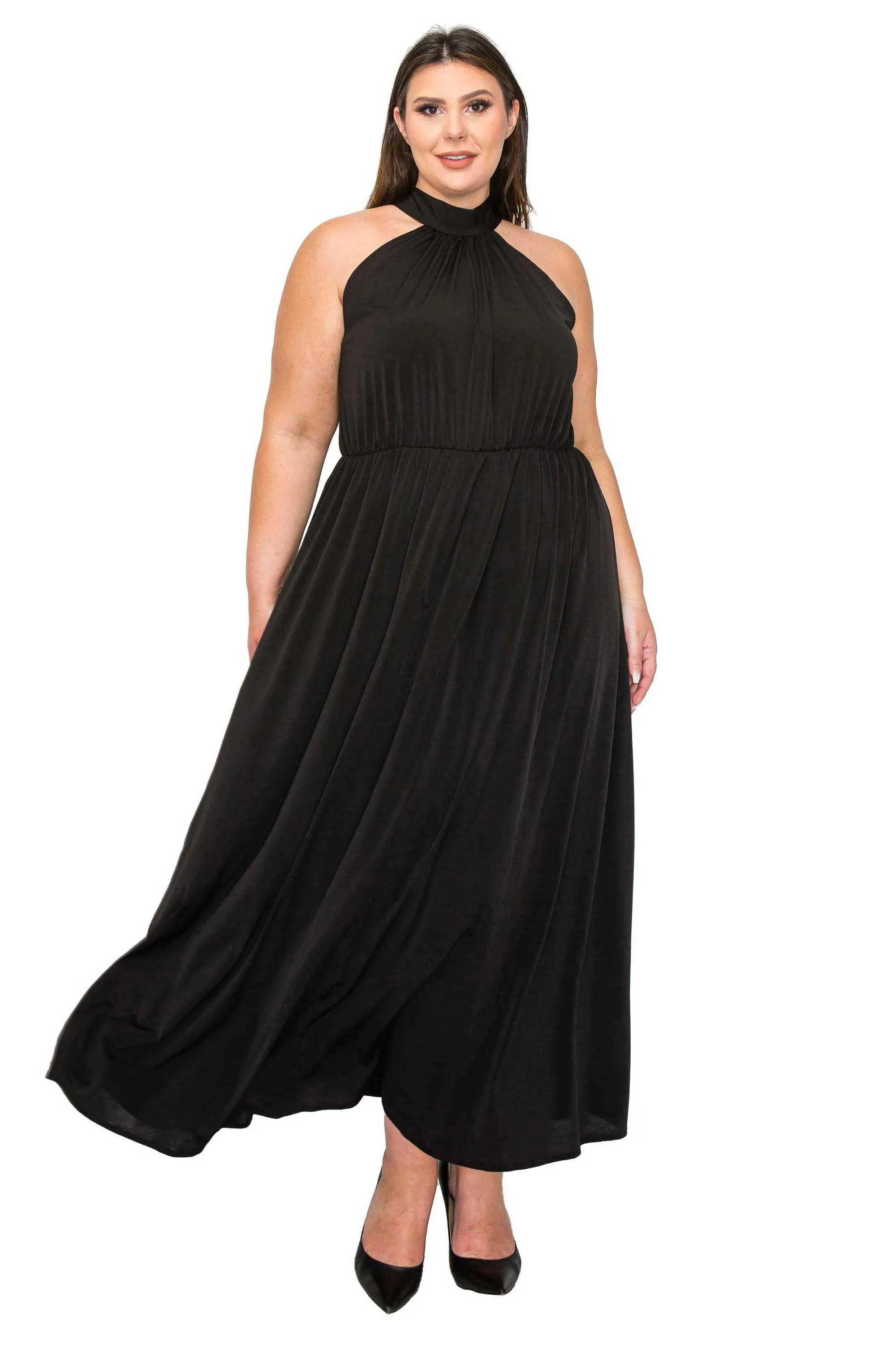 Alexis Halter Neck Maxi Dress