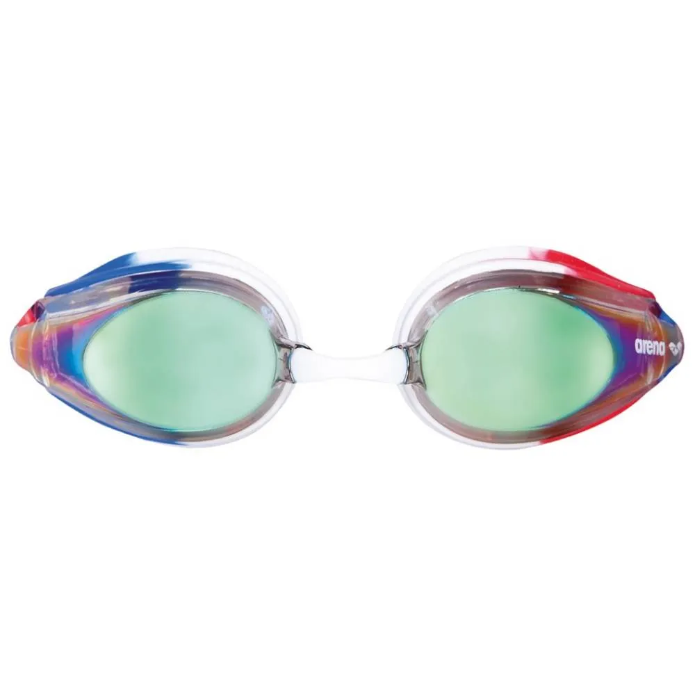 ARENA Junior's Tracks Mirror Swimming Goggle (Gold/Blue/Red)