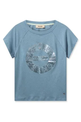 Armi O-SS Tee | Blue Shadow | T-shirt fra Mos Mosh