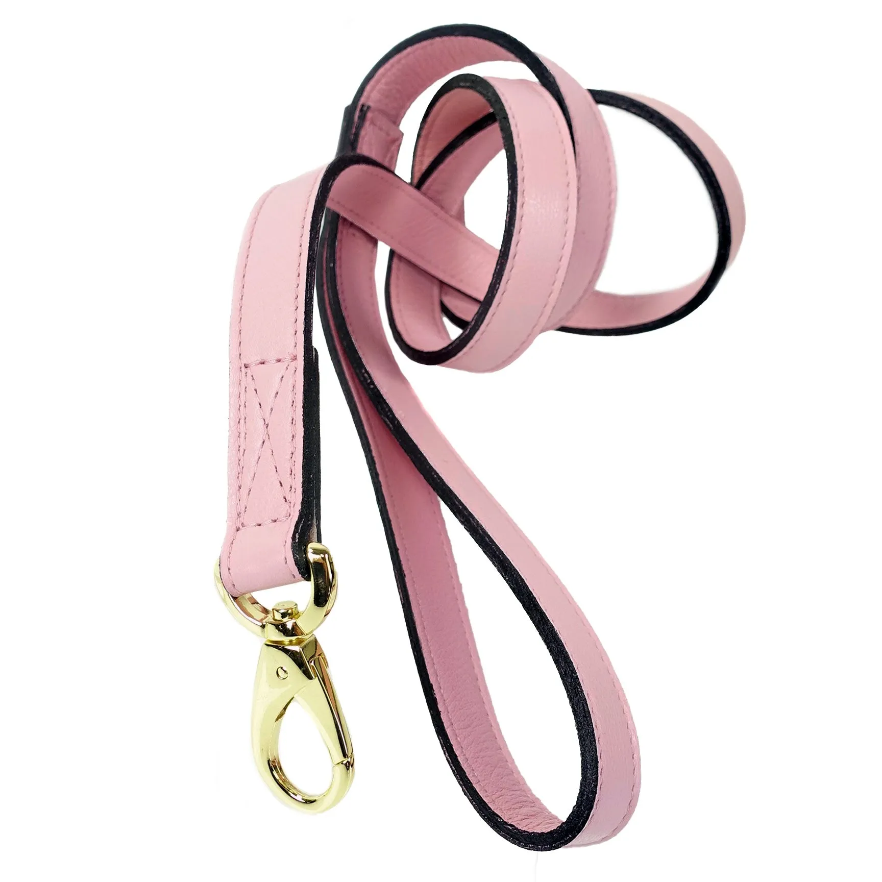 Athena Dog Leash in Sweet Pink & Gold