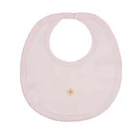 Baby Girl Pink Rosebud Bib