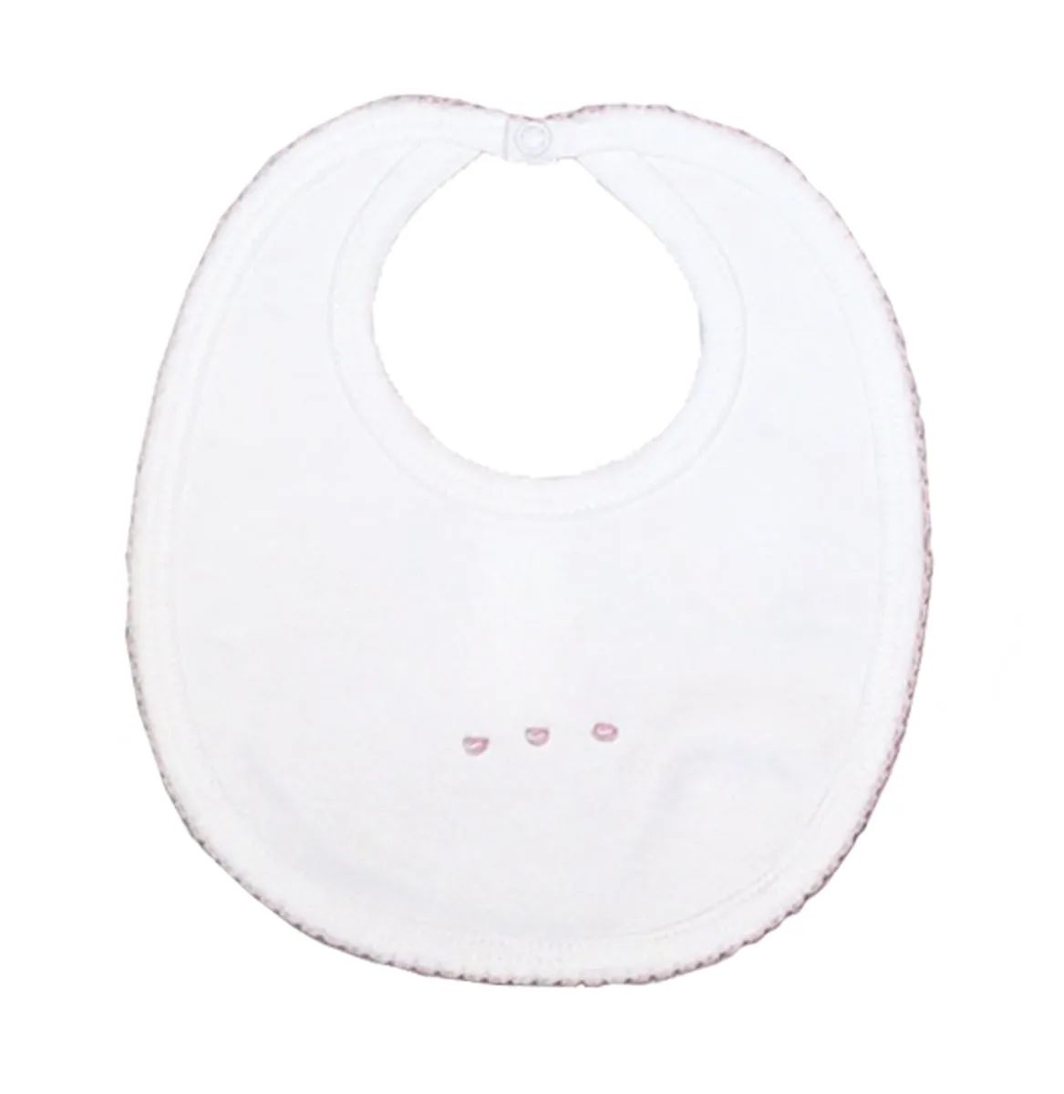 Baby Girl's Pink Dot Bib