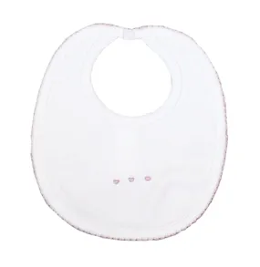 Baby Girl's Pink Dot Bib