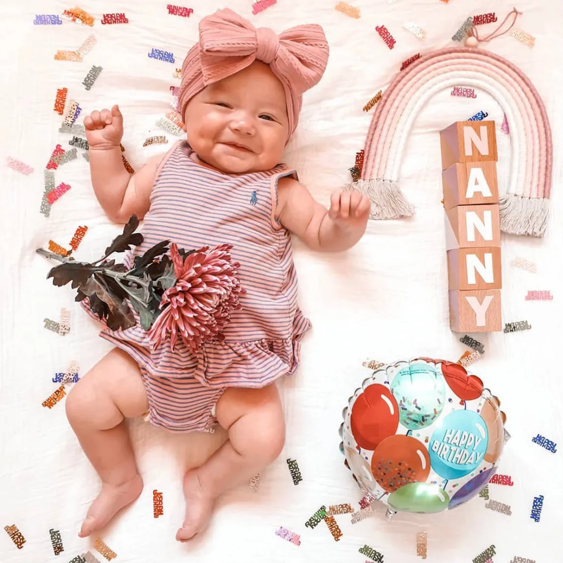 Baby Top Knot Double Bow Headband Cruise Blue