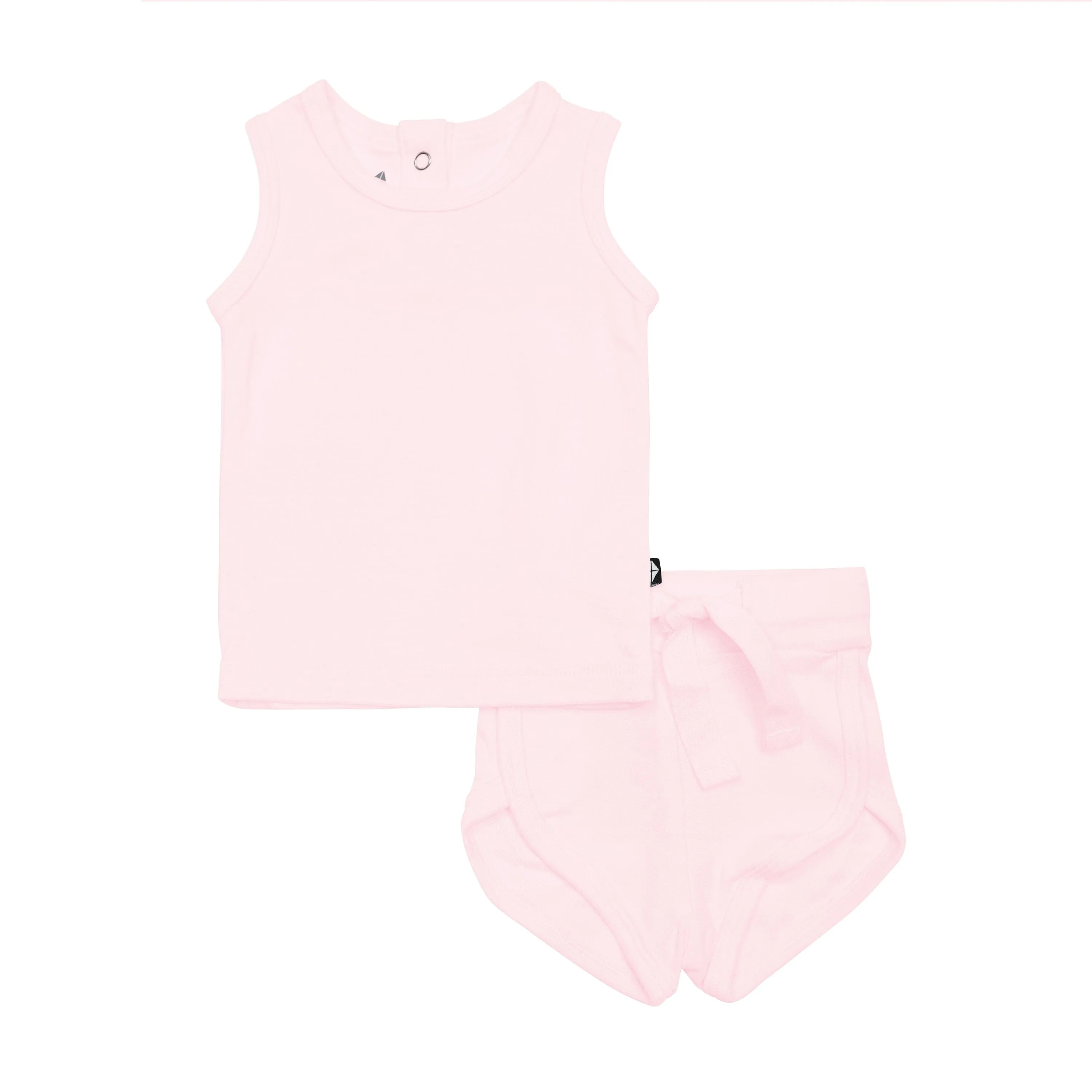 Bamboo Jersey Tank Jogger Set in Sakura