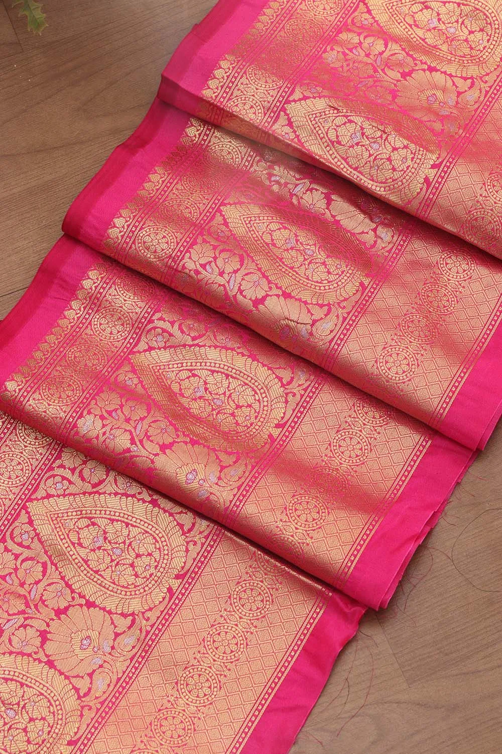 Banarasi Silk Lace: Pretty Pink 1 Mtr