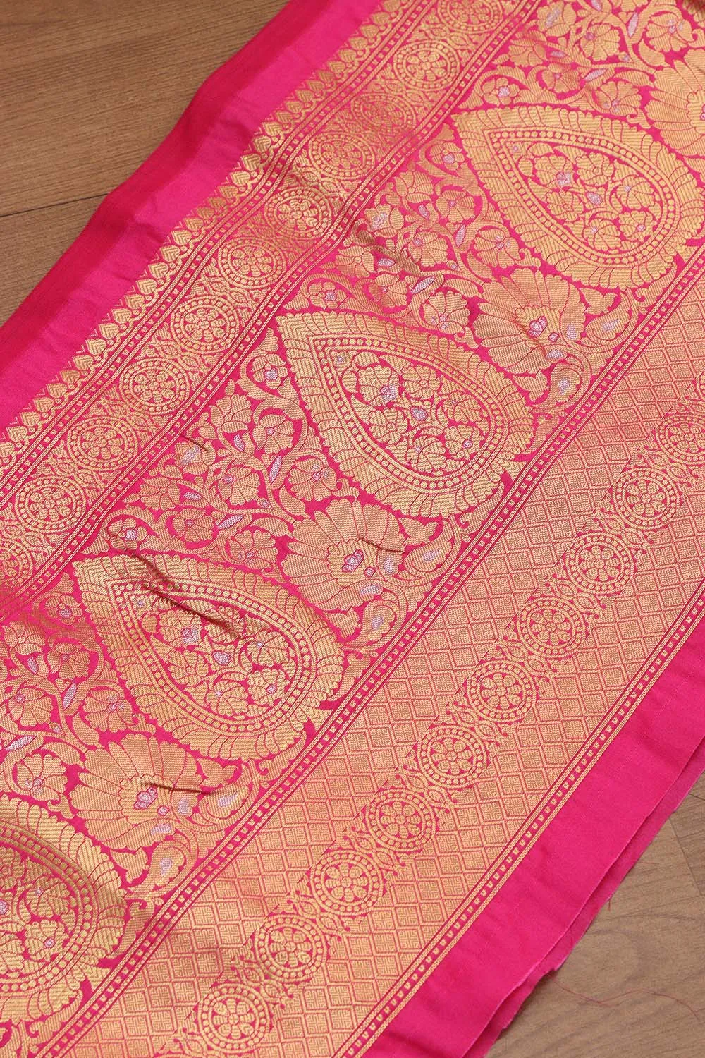 Banarasi Silk Lace: Pretty Pink 1 Mtr