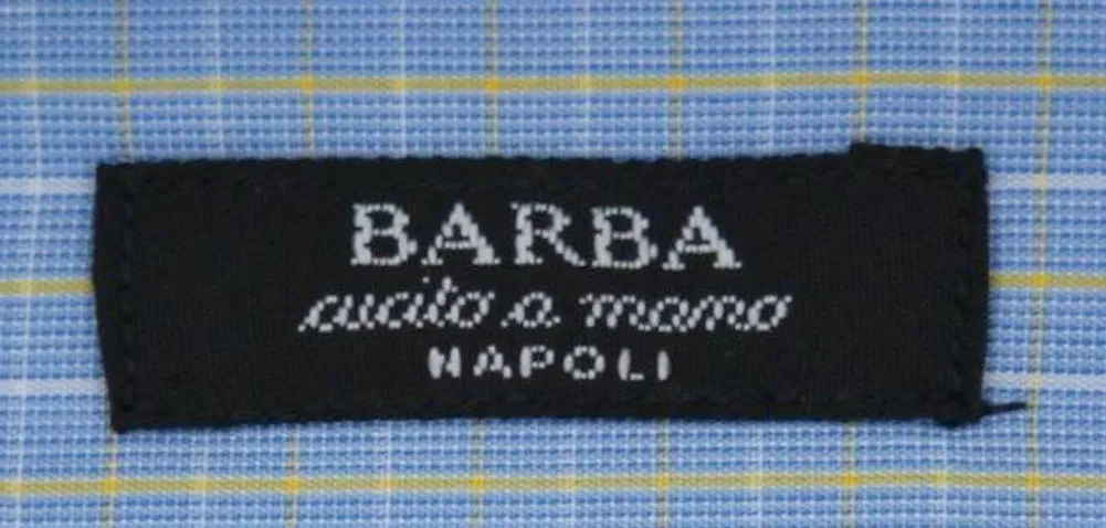 Barba Napoli Blue Shirt - Extra Slim - 15 US / 38 EU