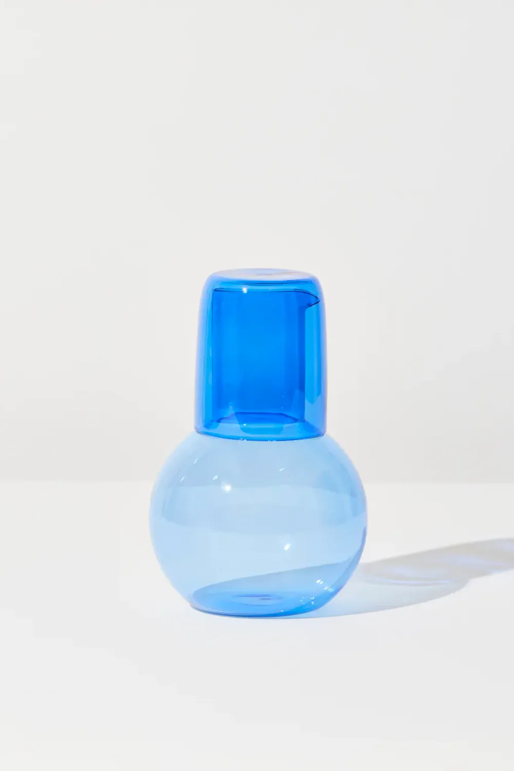 BELLY CARAFE   CUP SET IN BLUE