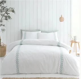 Bianca Embroidery Leaf SuperKing Duvet Set