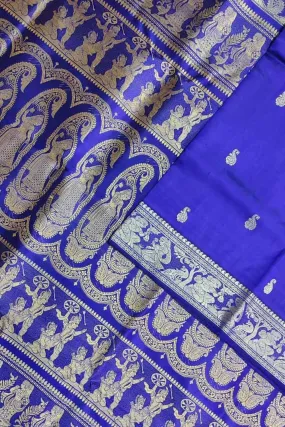 Blue Baluchari Handloom Pure Silk Saree