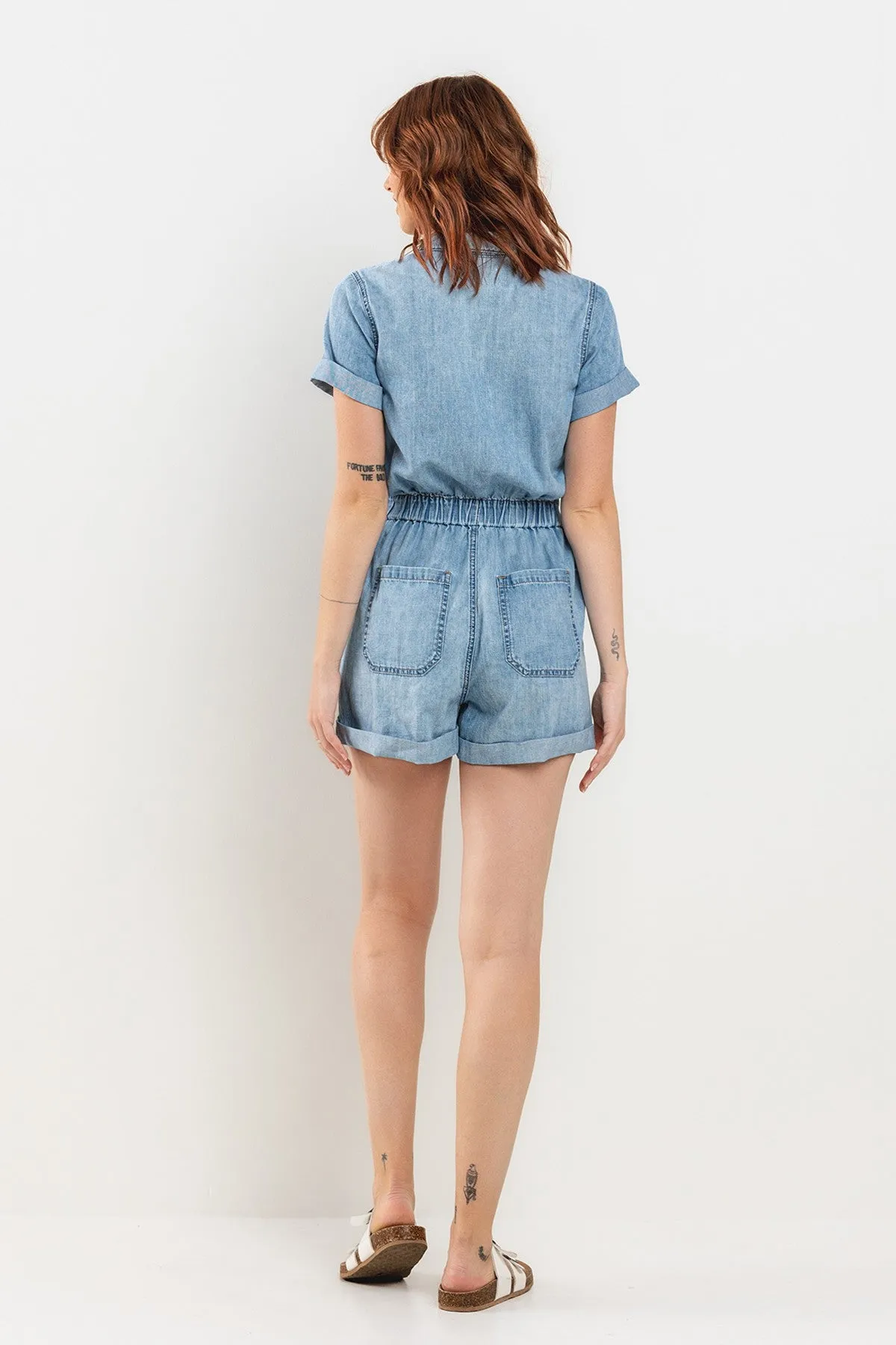 'Blue Jean Nights' Romper