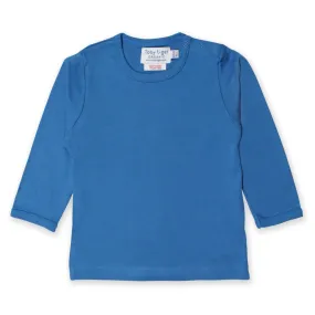 Blue Long Sleeve Top