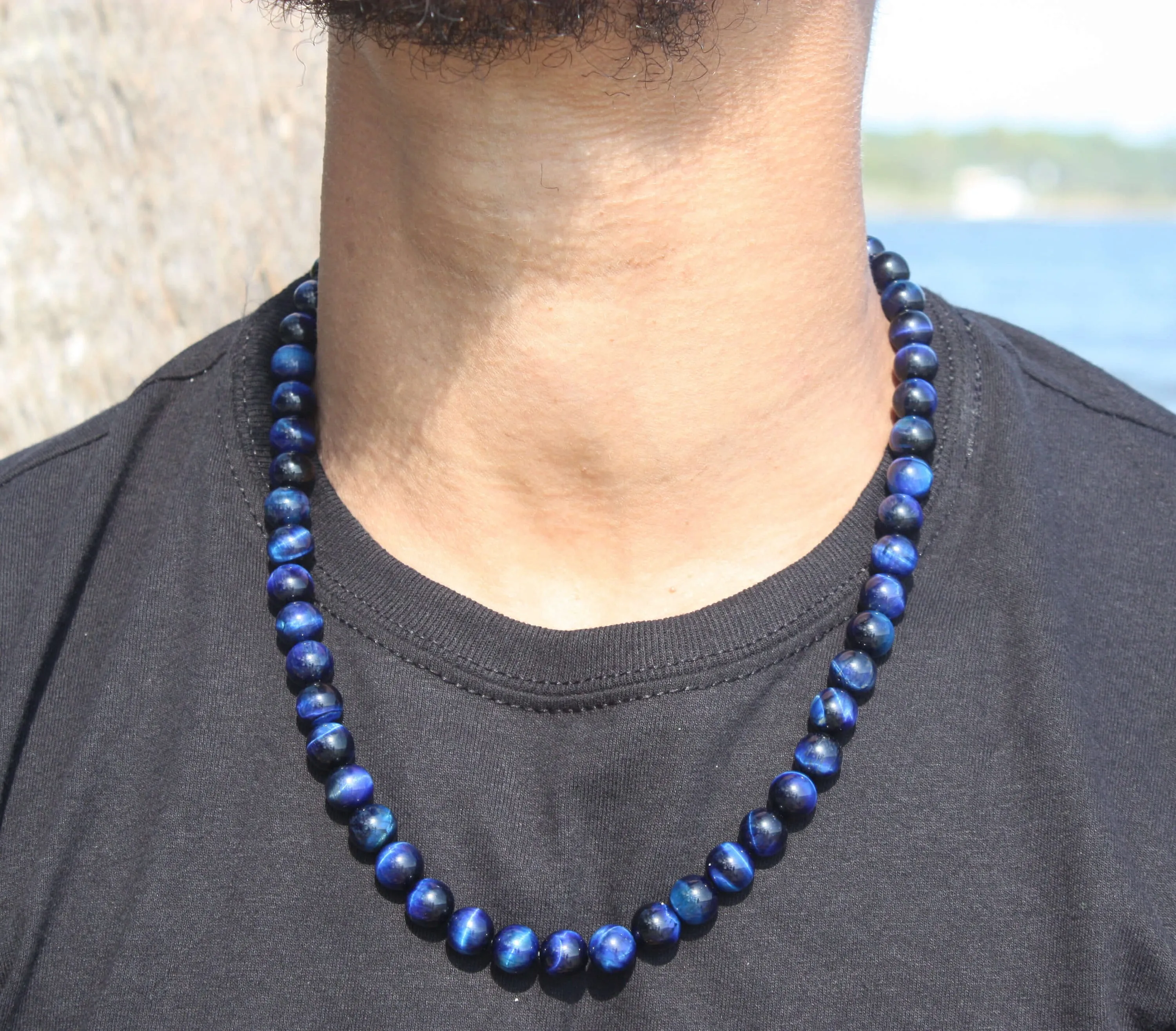 Blue Tiger Eye Necklace