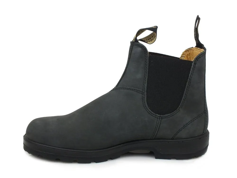 BLUNDSTONE Stivaletto Polacco Elastici Rustic Black 587