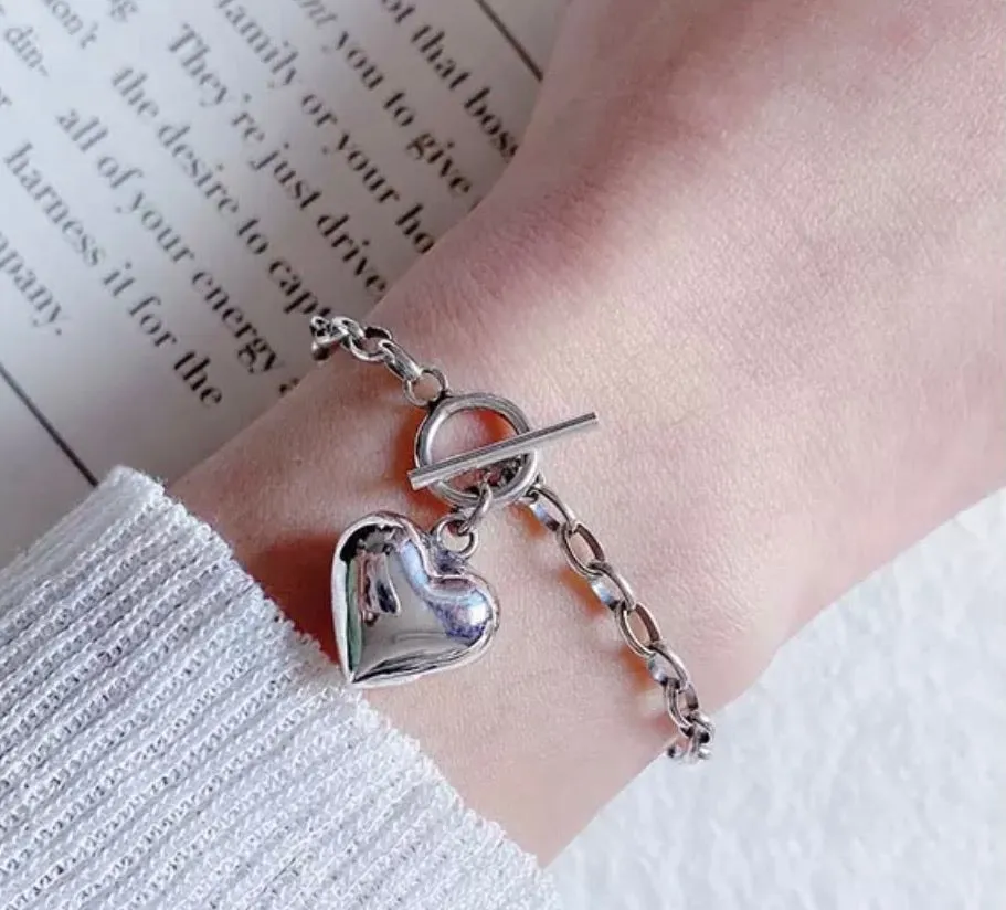 Boxy Heart Bracelet