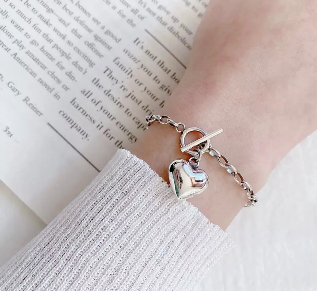 Boxy Heart Bracelet