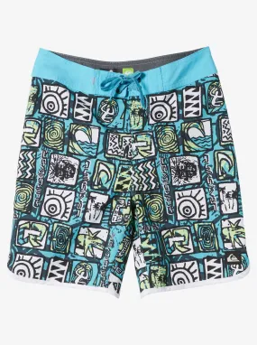 Boys 8-16 Everyday Scallop 17" Boardshorts - River Blue