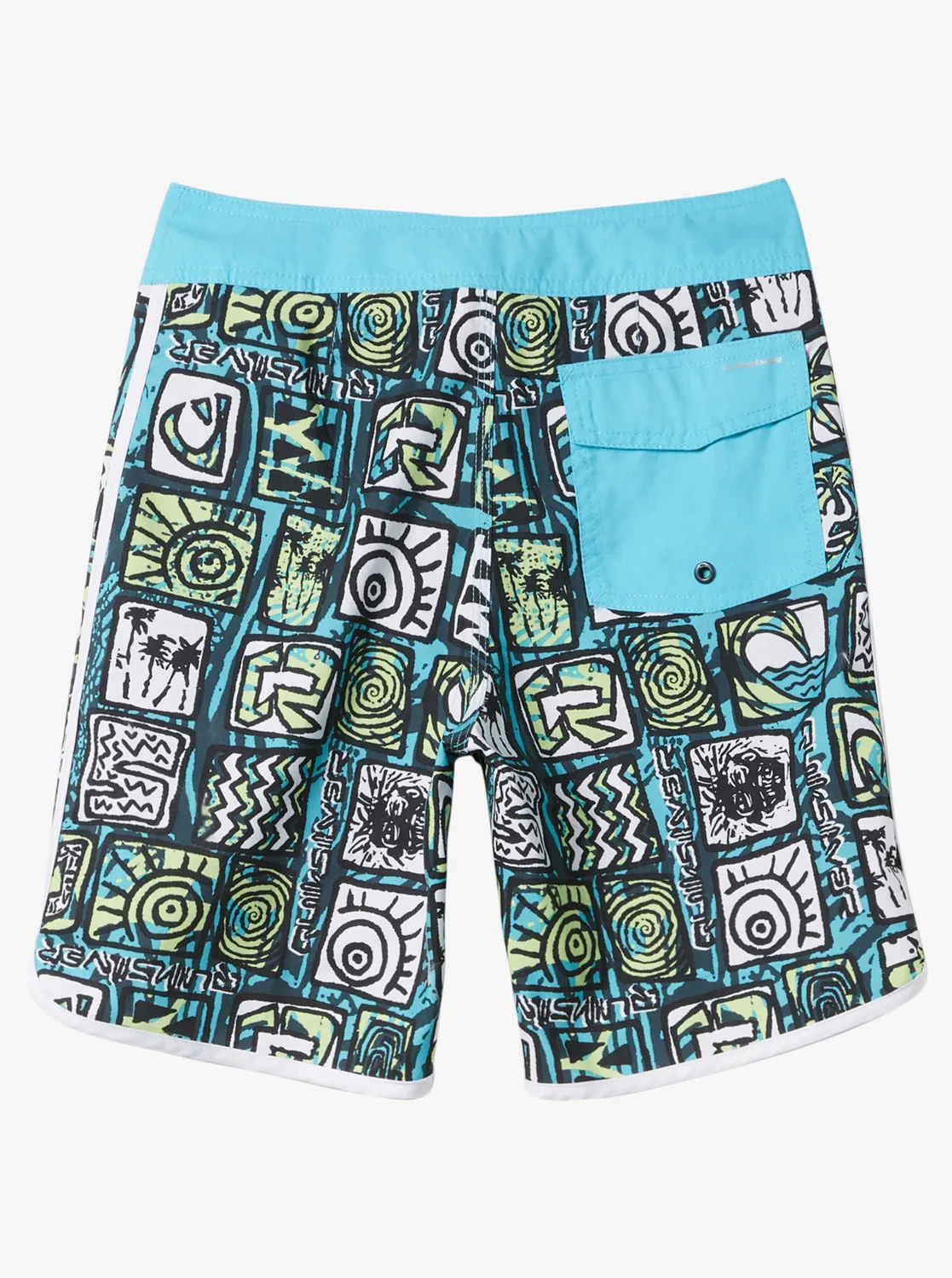 Boys 8-16 Everyday Scallop 17" Boardshorts - River Blue