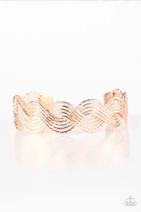 Braided Brilliance Rose Gold-Bracelet