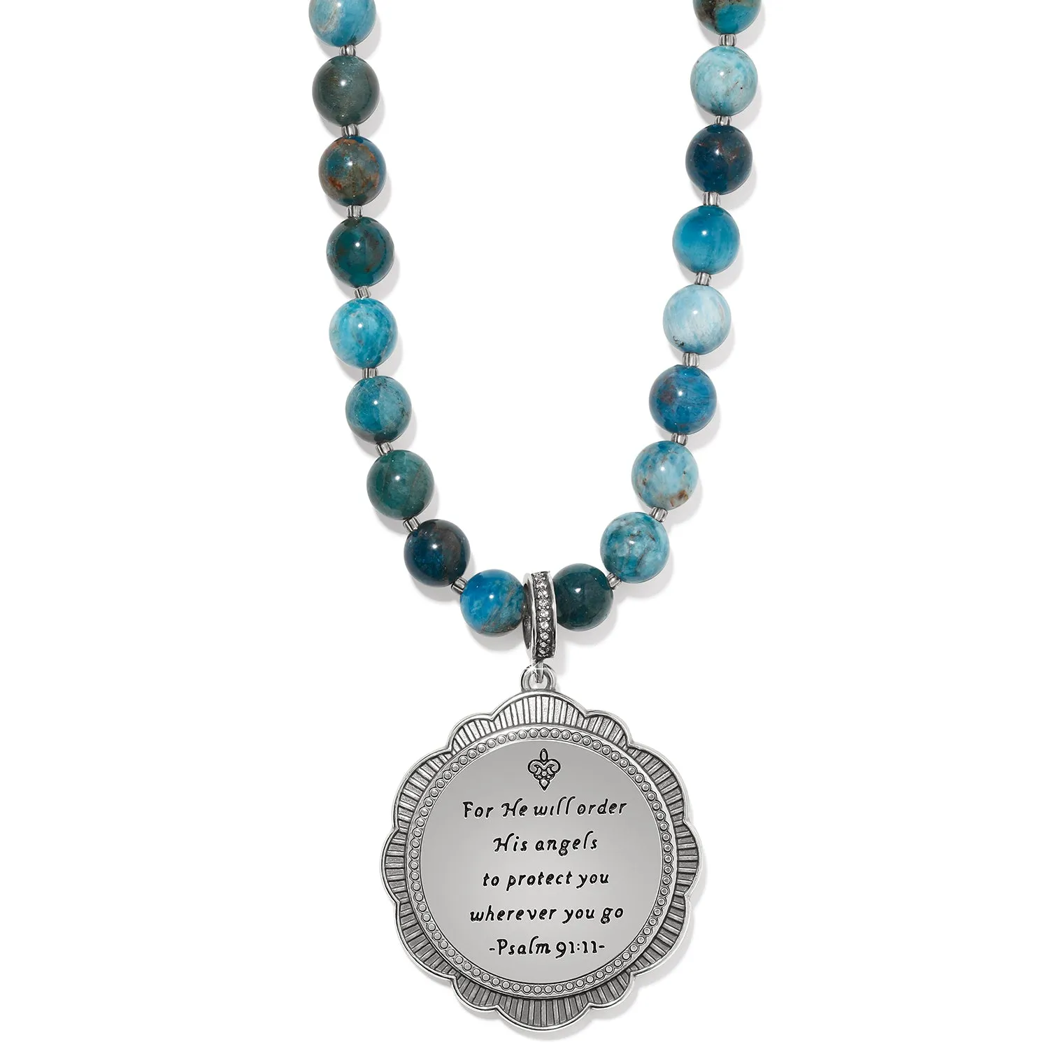 Brighton Protection Angel Medallion Necklace