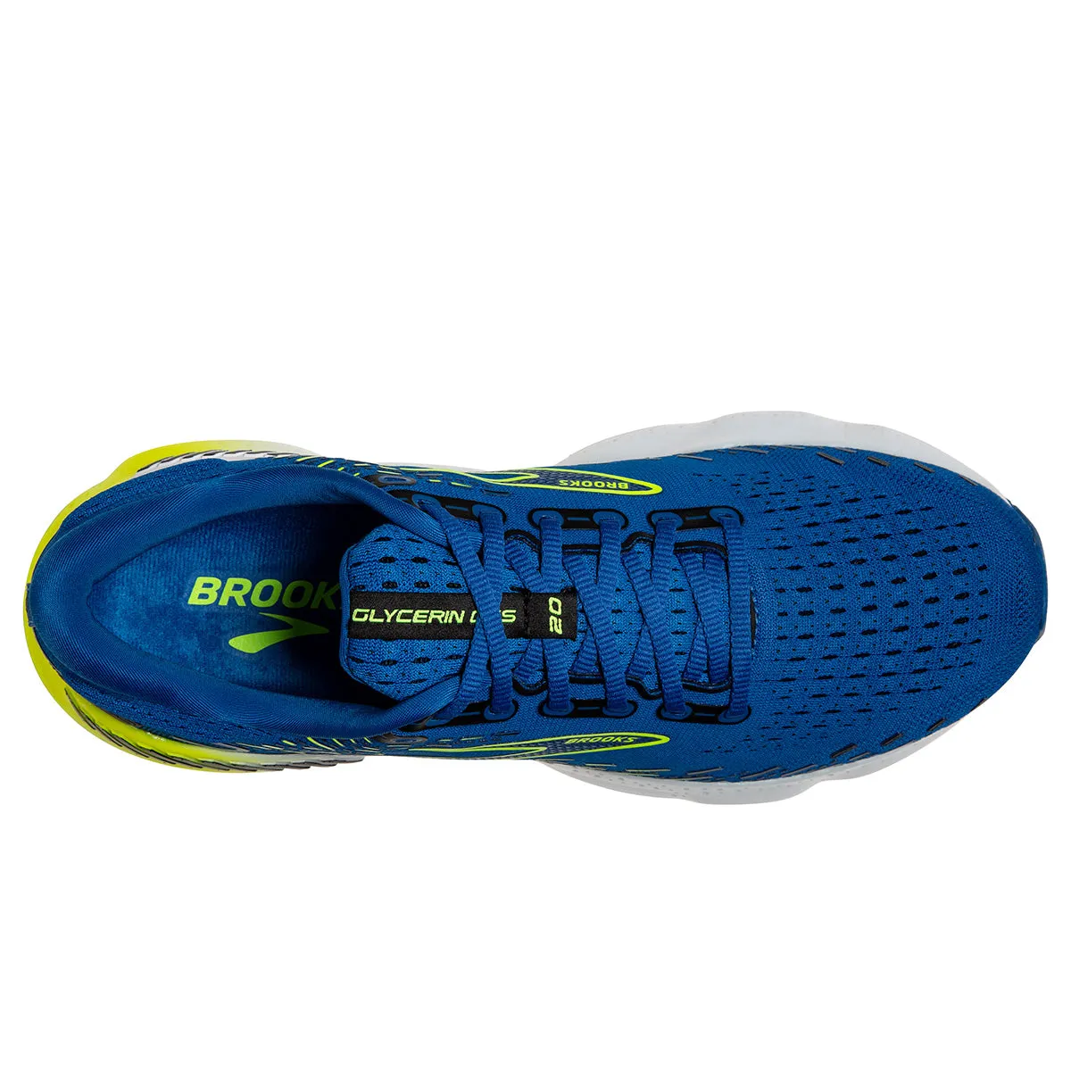 Brooks Glycerin GTS 20 Mens | Blue/nightlife/white