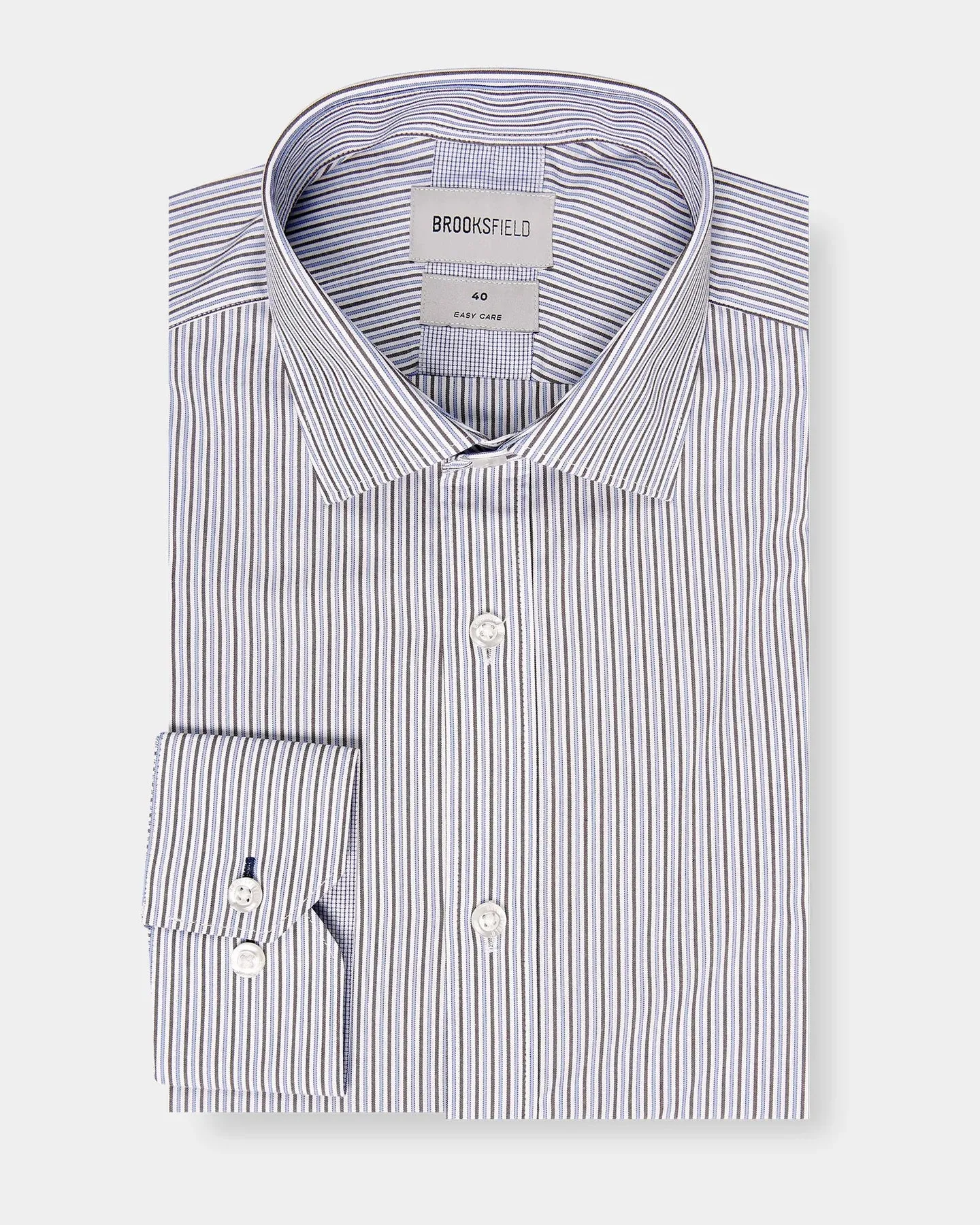 Brooksfield - Blue/Brown Stripe Shirt