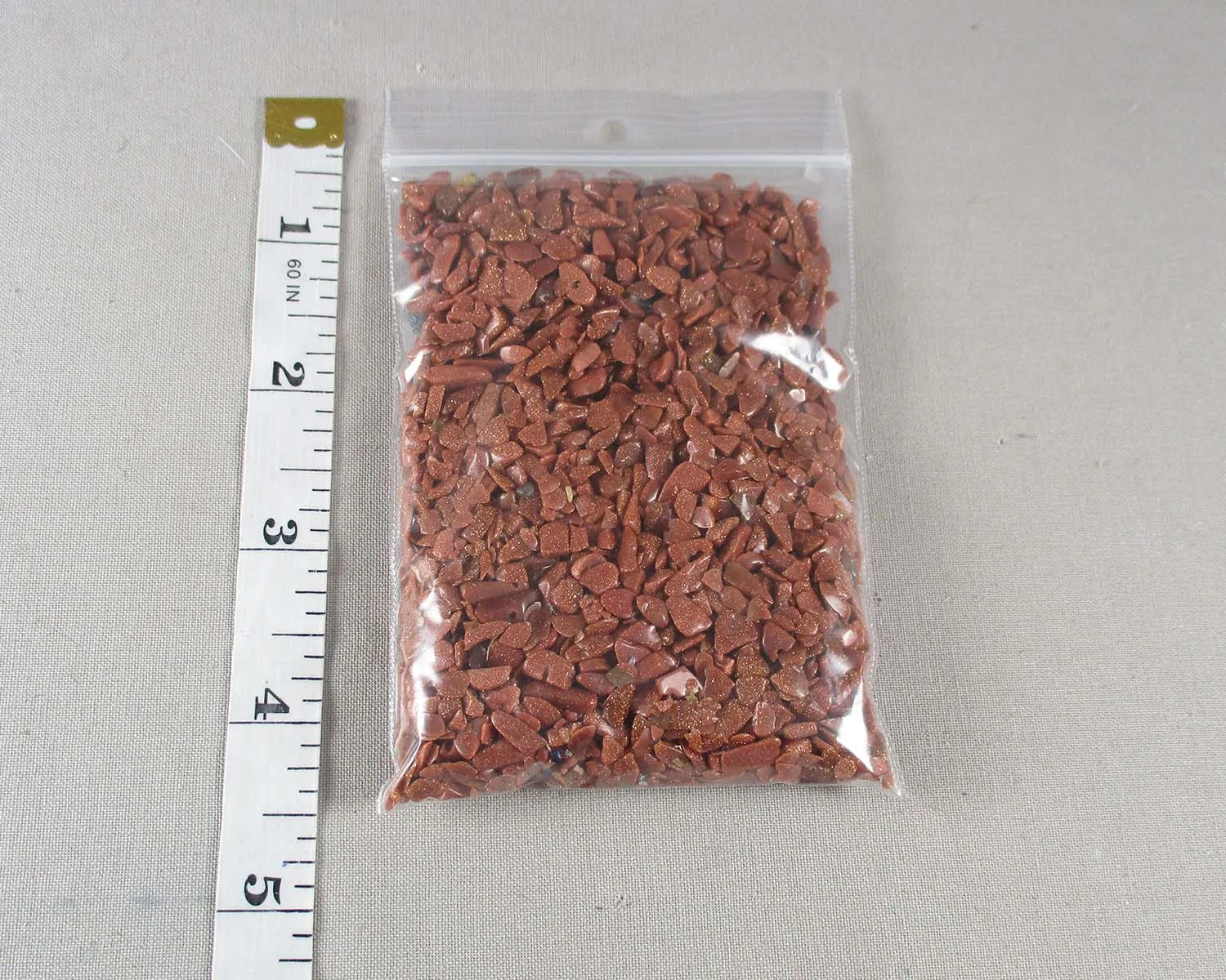 Brown Goldstone Chips (Undrilled)