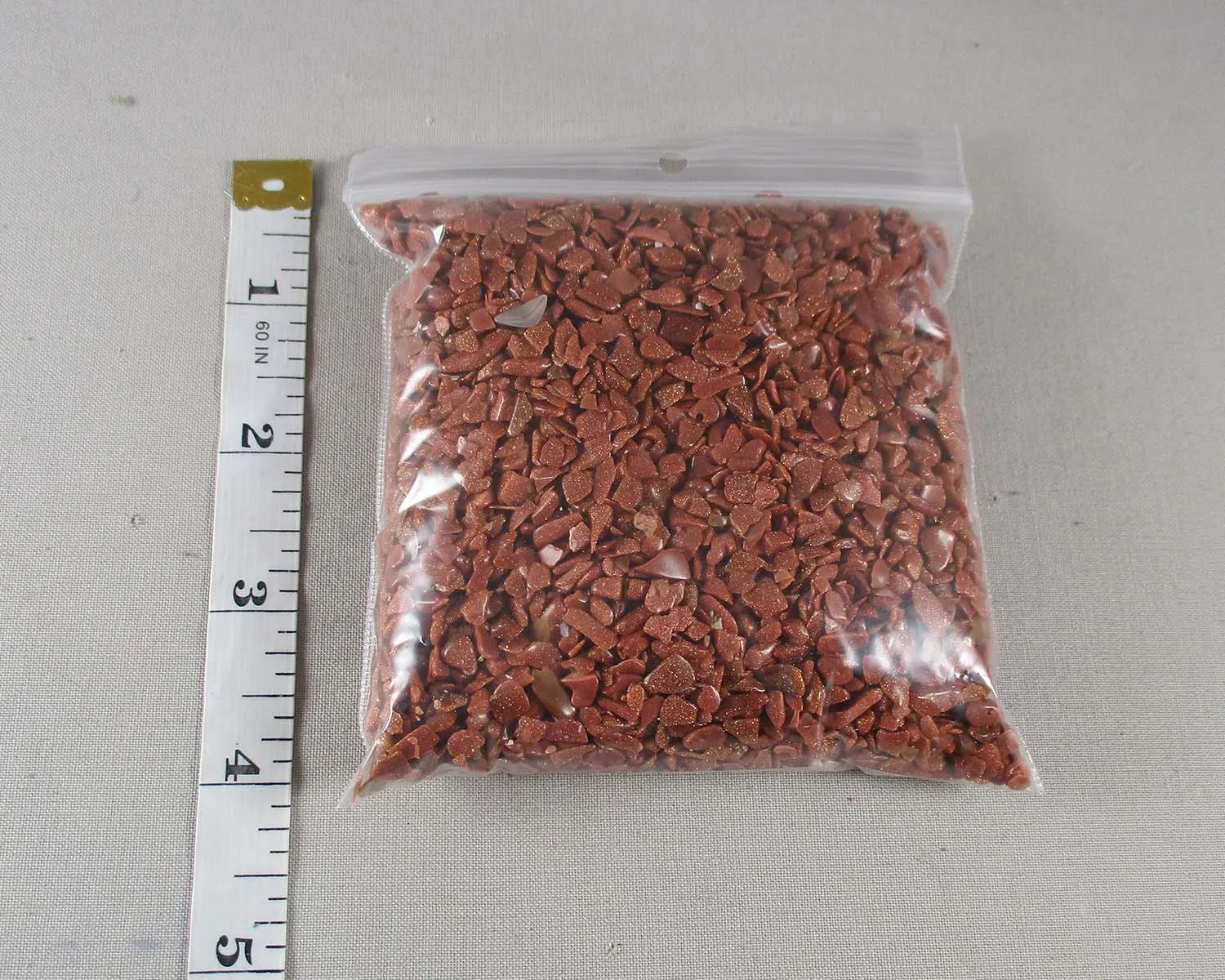 Brown Goldstone Chips (Undrilled)