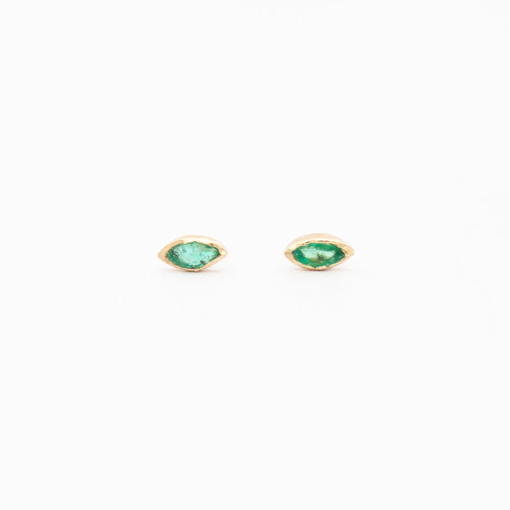 Bud Emerald Earrings